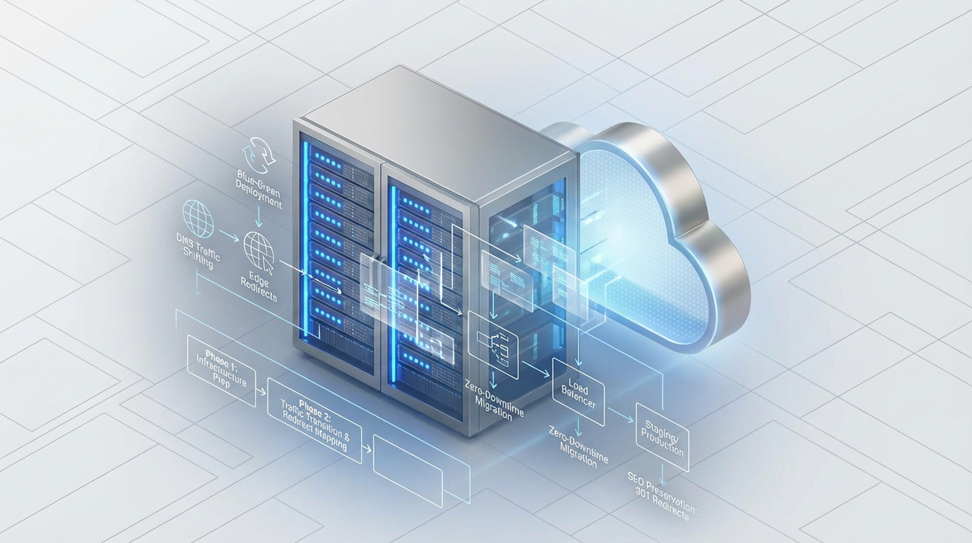 Architecting Zero-Downtime Site Migrations: A Strategic DevOps Playbook hero illustration