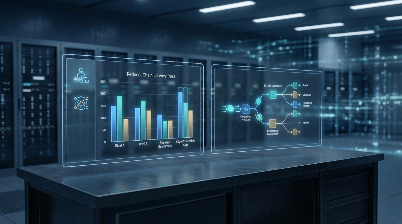 Competitive Redirect Stack Analysis: Benchmarking Edge Performance Gaps hero illustration