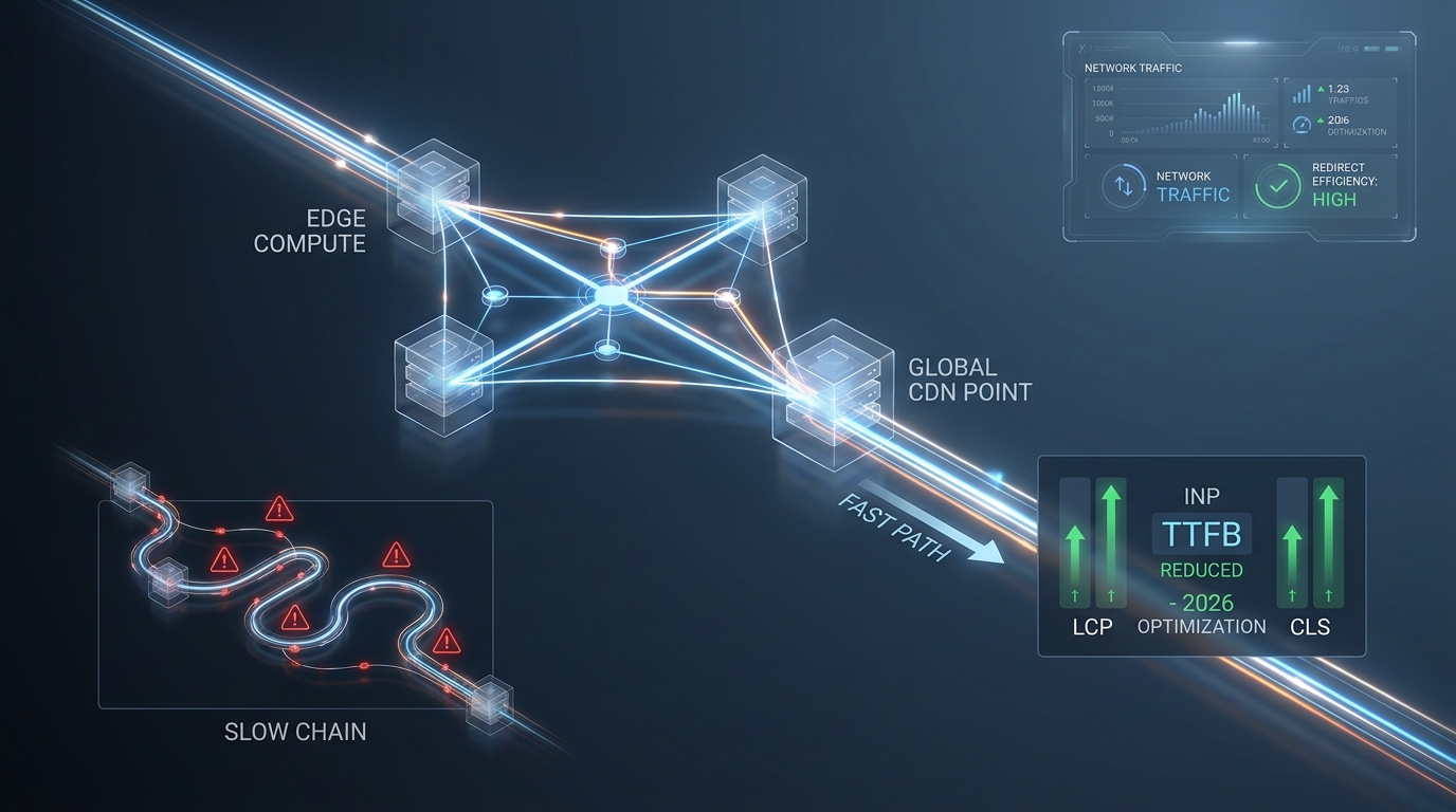 Optimizing Redirects for Core Web Vitals Compliance in 2026 hero illustration