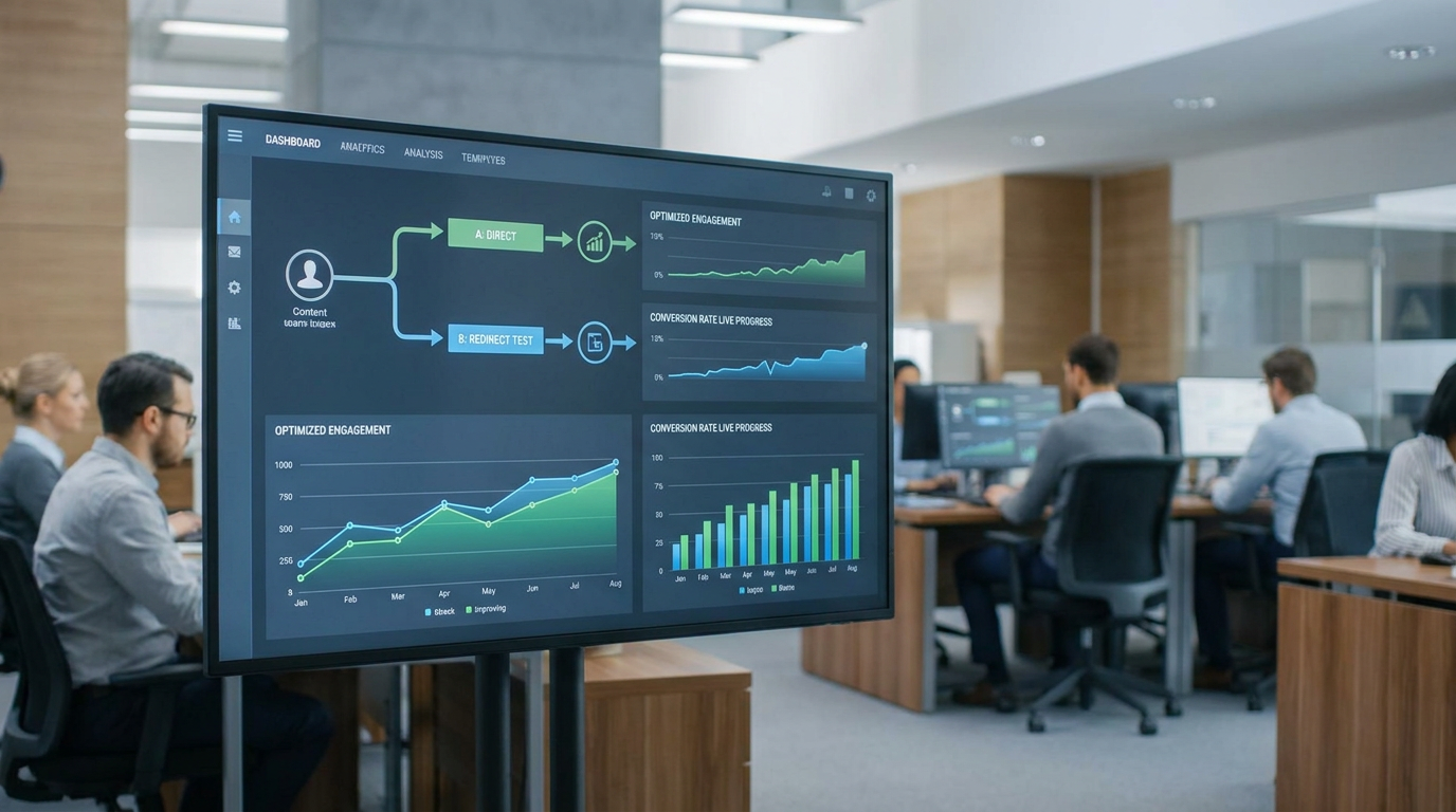 Optimizing User Journeys via High-Performance Redirect A/B Testing hero illustration