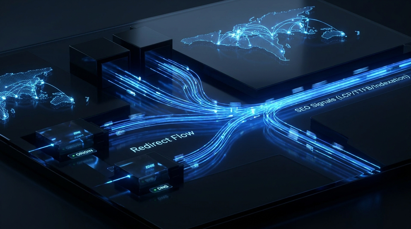Redirect SLAs as SEO SLOs: How to Engineer Routing Reliability That Protects Core Web Vitals and Indexation hero illustration