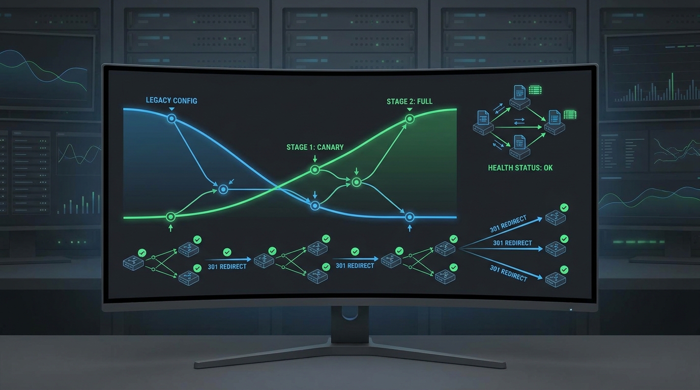 Zero-Downtime Redirect Migrations: A Guide for Site Reliability Engineers hero illustration